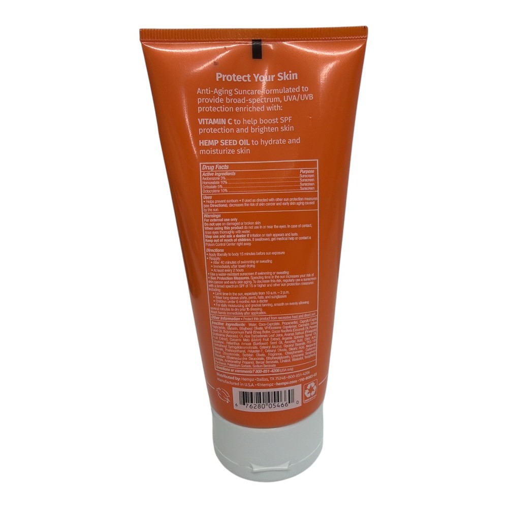 Hempz Daily Sunscreen SPF 50 Sweet Pineapple Honeymelon 6oz - Picture 2 of 3